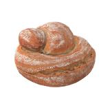 Bread Round 3D Scan Retopo
